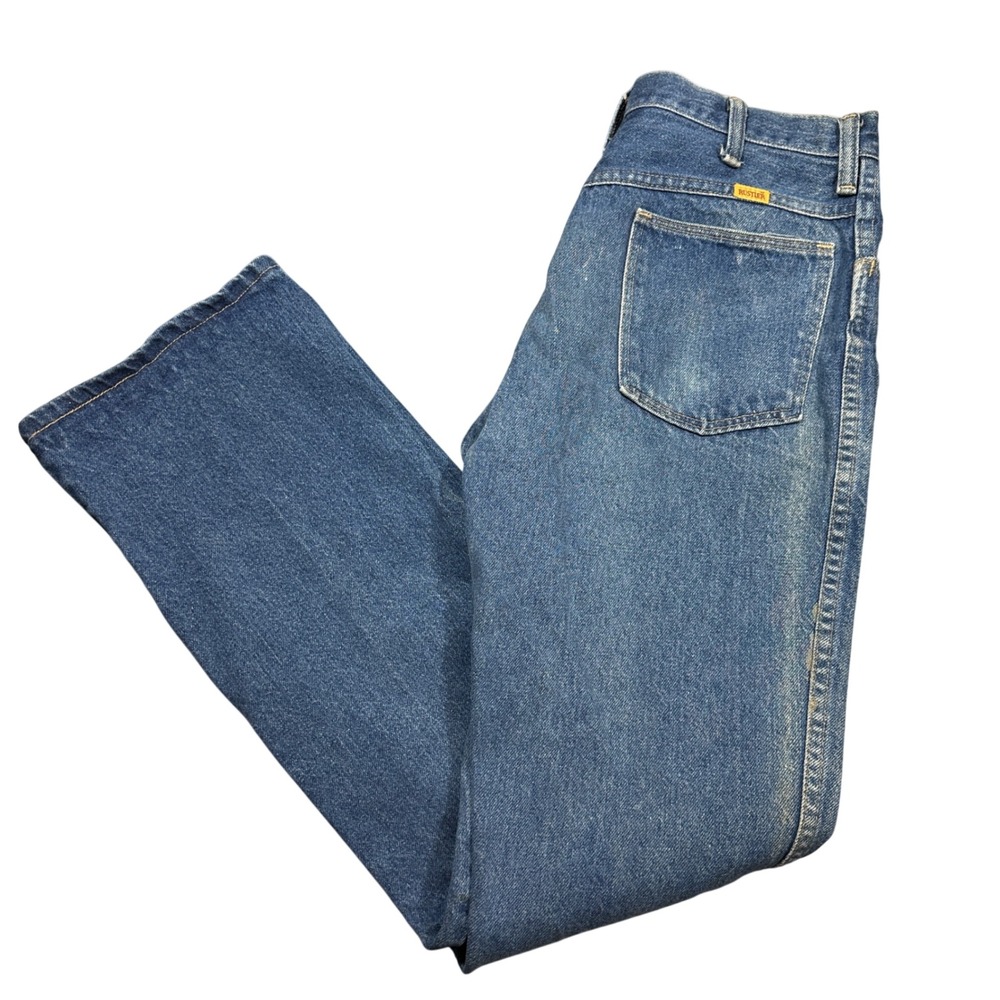 Vintage 70s Rustler Denim Jeans Mens *30x31 Blue Straight Leg Made in USA Talon